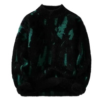 Fashion Sweaters/Male Loose Casual Knitted Pullover Round Neck Sweaters M-3XL