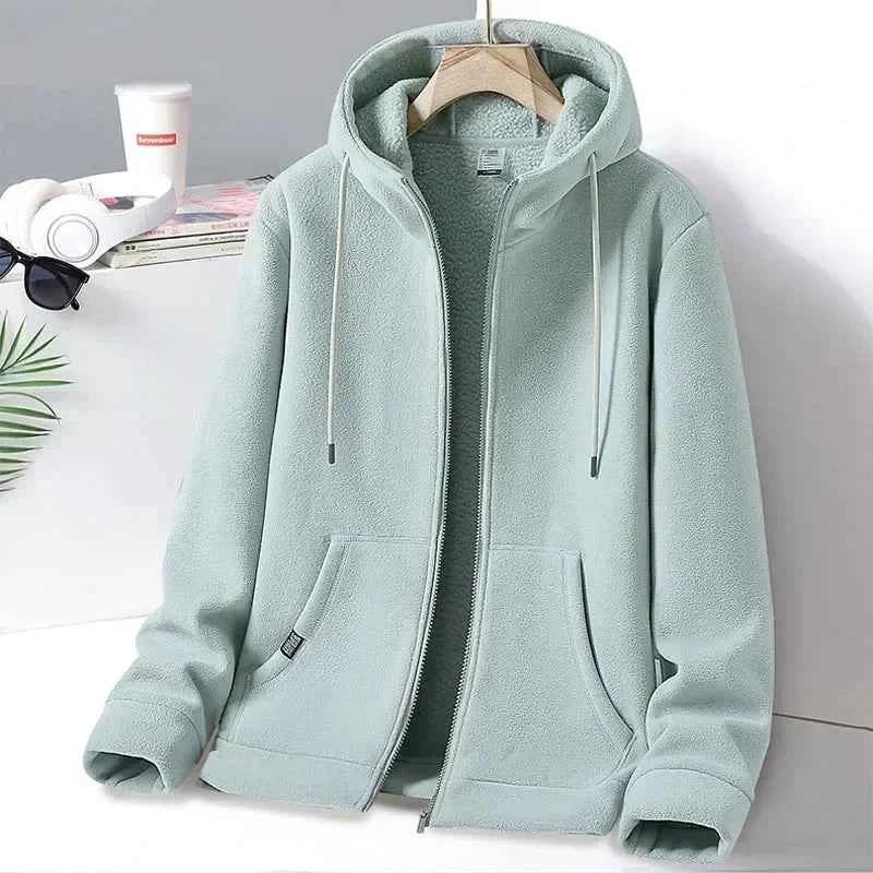 Outdoor Polar Fleece Hoodie Jacket for Men and Women