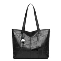 Trendy Large Capacity Tote Bag for Women - Horizontal Square Zipper Single Shoulder Handbag