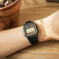 Casio F91W Retro Waterproof Watch - Fashionable Simple Small Square LCD Display Electronic Timepiece