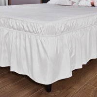 1PC Ruffled Bed Skirts with Ruffles - Double Layers, 200cm x 180/120cm, Wrinkle & Fade Resistant Fabric