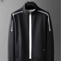 Spring Autumn New Men's Cotton Sports Suit Stand Collar Sweatshirt Casual Stylish Cardigan Jacket Pants Men sets