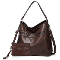 Women Designer Shoulder Bags - Large Leather Shoulder Handbags for Travel & Weekend Outdoor Use