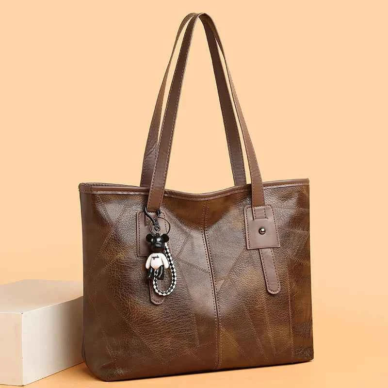 Trendy Women's  New Large Capacity Tote Bag with Horizontal Square Zipper Single Shoulder Handbag