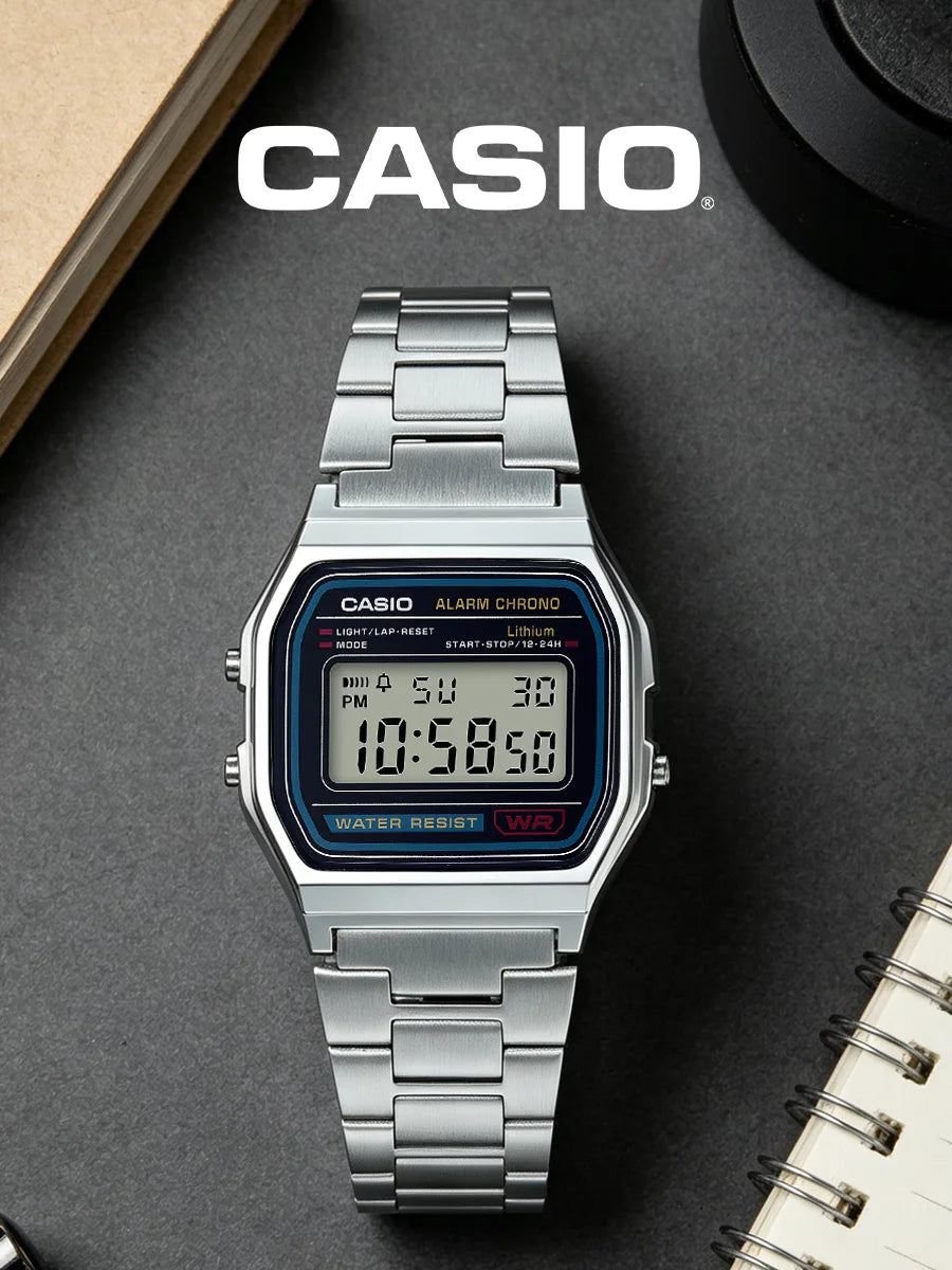 CASIO Vintage Digital Watch for Men and Women - Stainless Steel Band, Waterproof, Perfect for Casual, Daily, Party, Festival, Birthday Gift