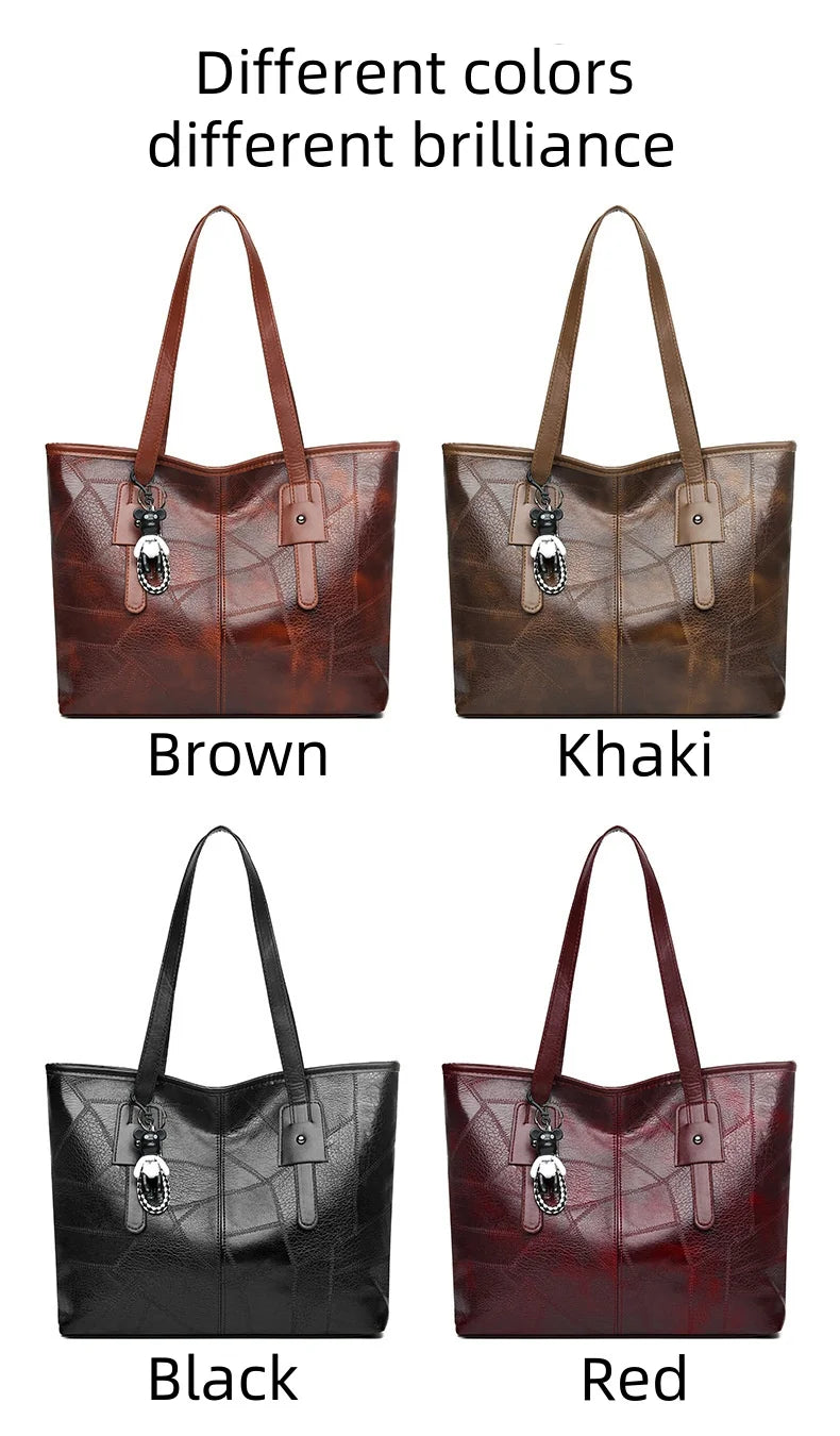 Trendy Large Capacity Tote Bag for Women - Horizontal Square Zipper Single Shoulder Handbag
