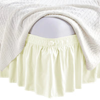 Adjustable Bed Skirt - Elastic Wrap Around, Wrinkle Free & Fade Resistant, Full Size for Women, Men, Kids & Teens Bedding