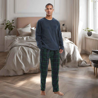 Green Long-Sleeve Fleece Pyjama Sets for Ultimate Comfort and Style