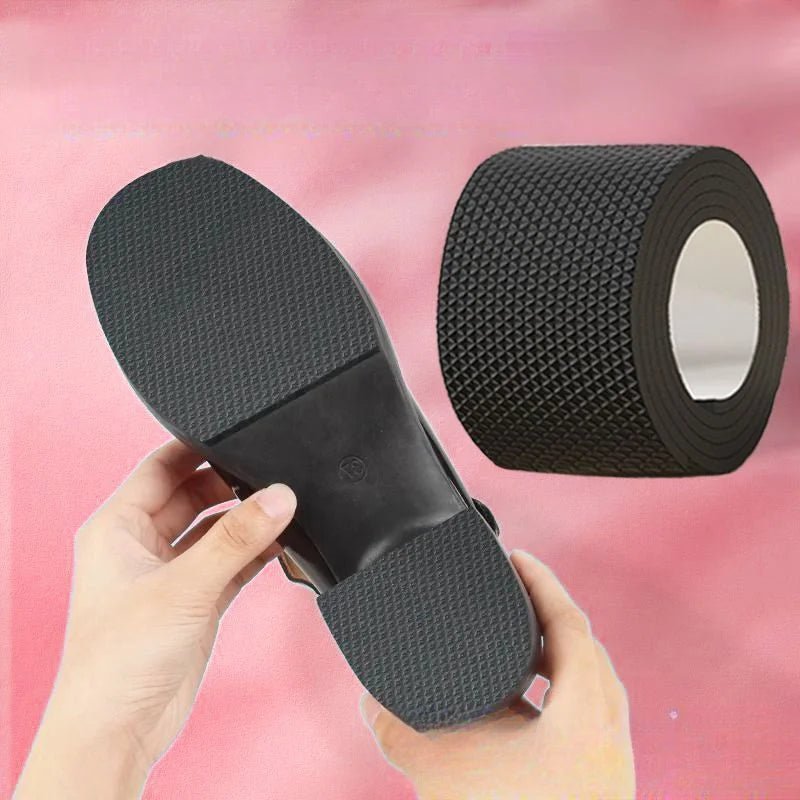 SaneShoppe - 1 Roll Thick Non - Slip Wear - Resistant Shoe Sole Sticker - Anti - Abrasion Heel for Quieter, Sound - Canceling Chunky Heels Protection