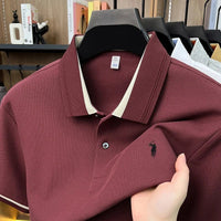 SaneShoppe-Luxury 100% Cotton Designer Brand Embroidered Men's Summer T-shirt