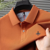 SaneShoppe-Men's Luxury Embroidered Polo Shirt - High-Quality 100% Cotton - Summer Casual Fashion