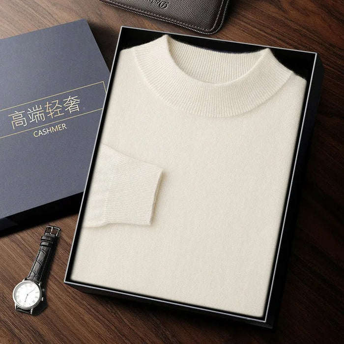 SaneShoppe-Men's Cashmere Autumn Winter Pullover Warm Sweater