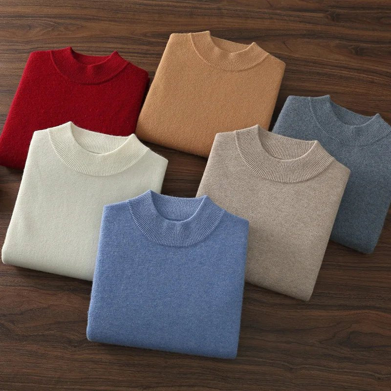 SaneShoppe-Men's Cashmere Autumn Winter Pullover Warm Sweater