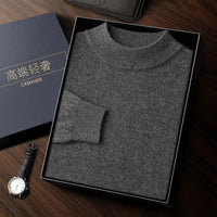SaneShoppe-Men's Cashmere Autumn Winter Pullover Warm Sweater