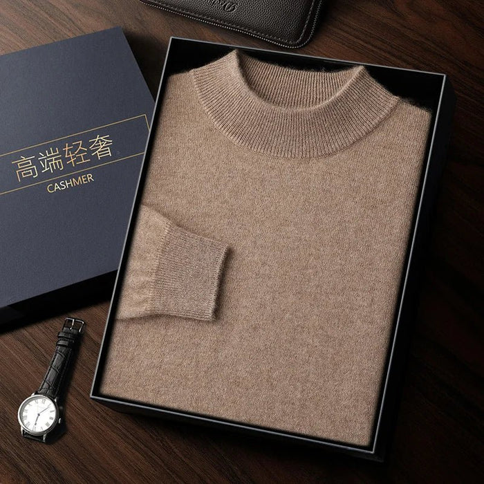 SaneShoppe-Men's Cashmere Autumn Winter Pullover Warm Sweater