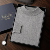 SaneShoppe-Men's Cashmere Autumn Winter Pullover Warm Sweater