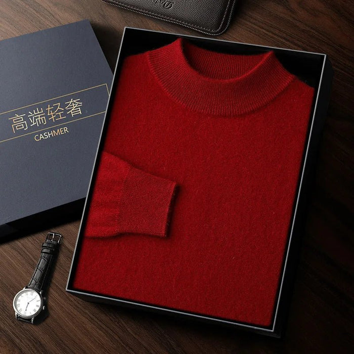 SaneShoppe-Men's Cashmere Autumn Winter Pullover Warm Sweater