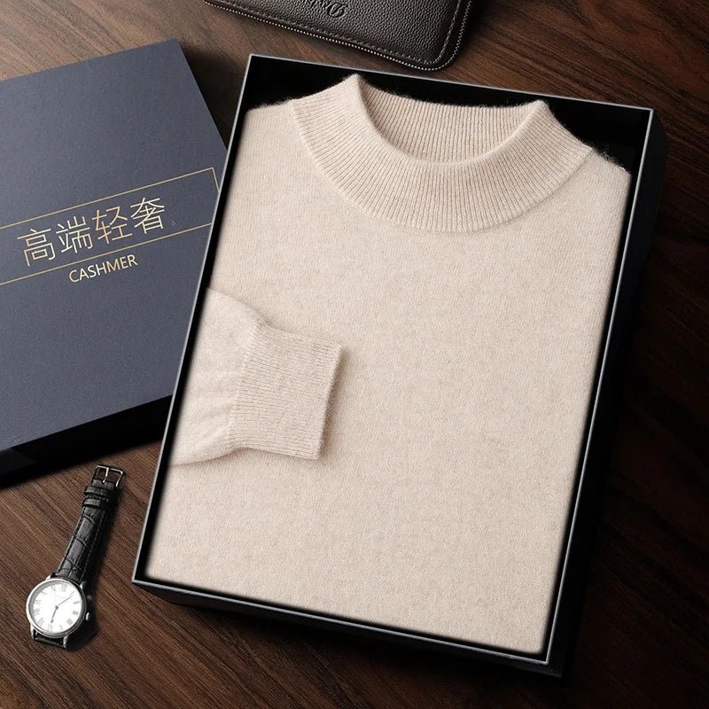 SaneShoppe-Men's Cashmere Autumn Winter Pullover Warm Sweater