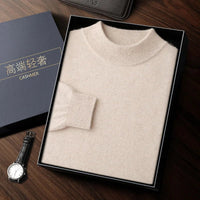 SaneShoppe-Men's Cashmere Autumn Winter Pullover Warm Sweater