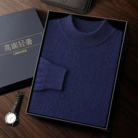 SaneShoppe-Men's Cashmere Autumn Winter Pullover Warm Sweater
