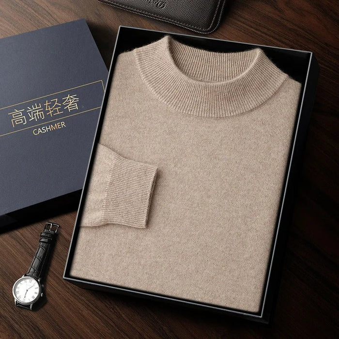 SaneShoppe-Men's Cashmere Autumn Winter Pullover Warm Sweater