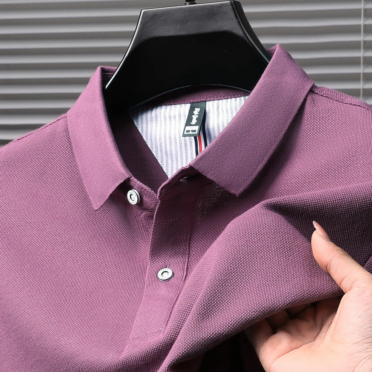SaneShoppe-Men's Summer Polo Shirt: Breathable Cotton, Korean Style, Business Casual