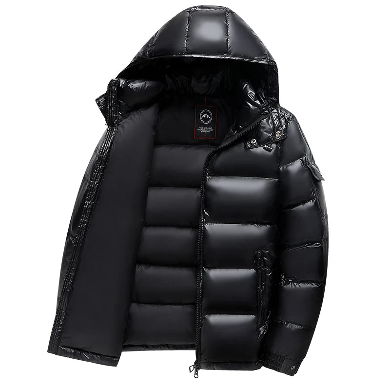 SaneShoppe - 2025 Winter New Goose Down Jacket Coat Thickened Warm Goose Down Content 90% Male Female High Quality Fabric