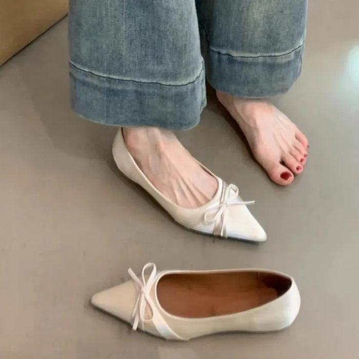 SaneShoppe-2026 Ballet-Style Pointed Toe Flats - Soft Sole Mary Jane Shoes for Women