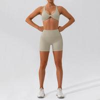 SaneShoppe-Women's Yoga Gym Set 2PCS Quick-Drying Sports Suit Long Sleeve Running Workout