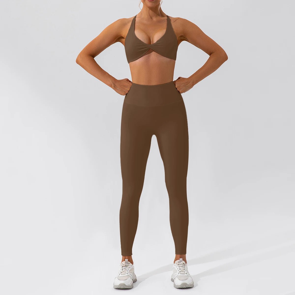 SaneShoppe-Women's Yoga Gym Set 2PCS Quick-Drying Sports Suit Long Sleeve Running Workout