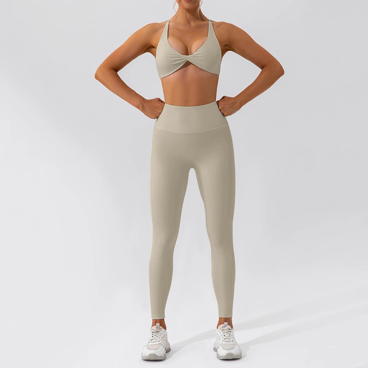 SaneShoppe-Women's Yoga Gym Set 2PCS Quick-Drying Sports Suit Long Sleeve Running Workout