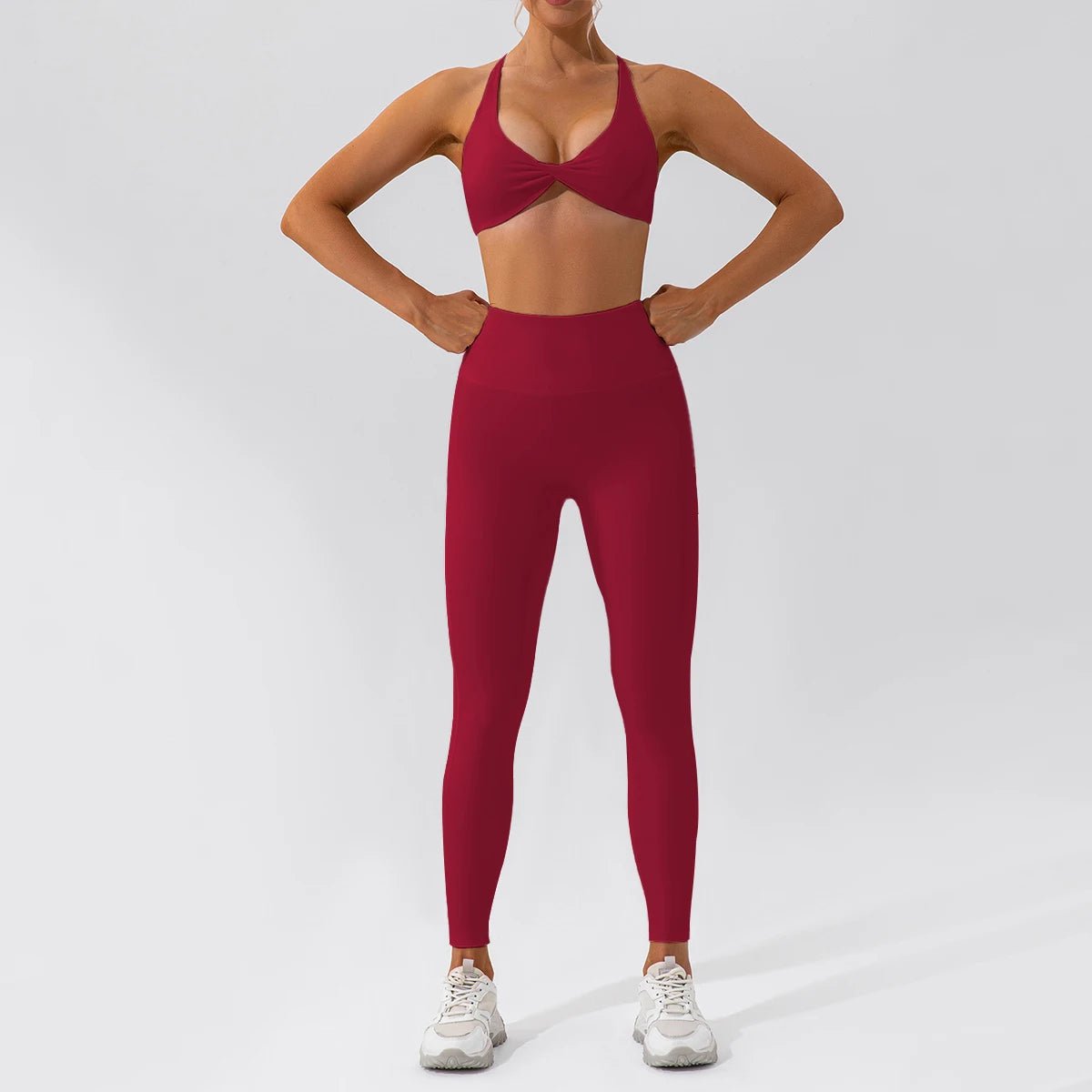 SaneShoppe-Women's Yoga Gym Set 2PCS Quick-Drying Sports Suit Long Sleeve Running Workout