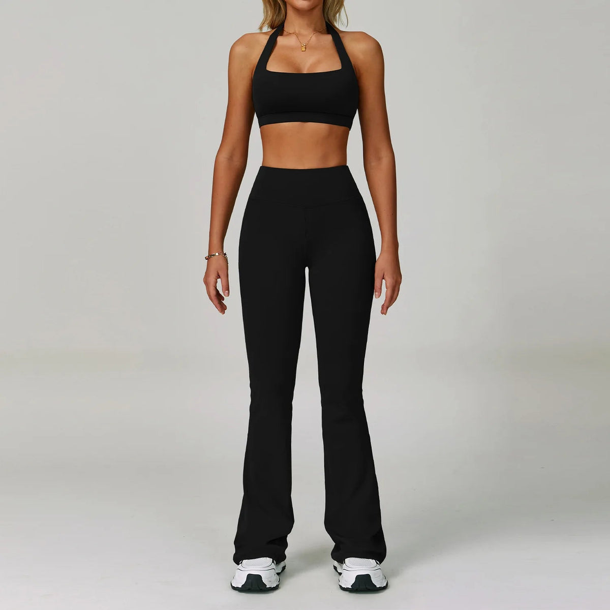 SaneShoppe-Women's Yoga Gym Set - Sports Bra & High Waist Leggings - Fitness Workout Outfit