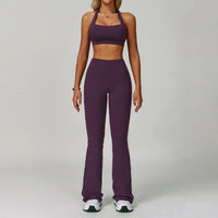 SaneShoppe-Women's Yoga Gym Set - Sports Bra & High Waist Leggings - Fitness Workout Outfit