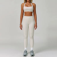 SaneShoppe-Women's Yoga Gym Set - Sports Bra & High Waist Leggings - Fitness Workout Outfit