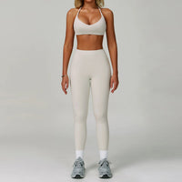 SaneShoppe-Women's Yoga Gym Set - Sports Bra & High Waist Leggings - Fitness Workout Outfit