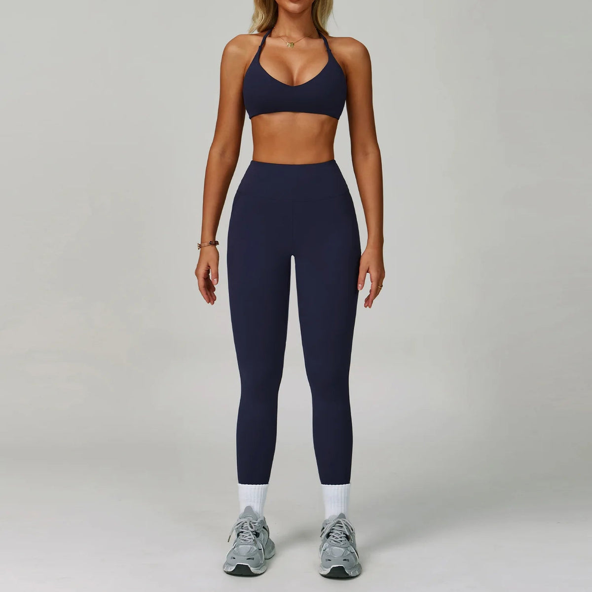 SaneShoppe-Women's Yoga Gym Set - Sports Bra & High Waist Leggings - Fitness Workout Outfit