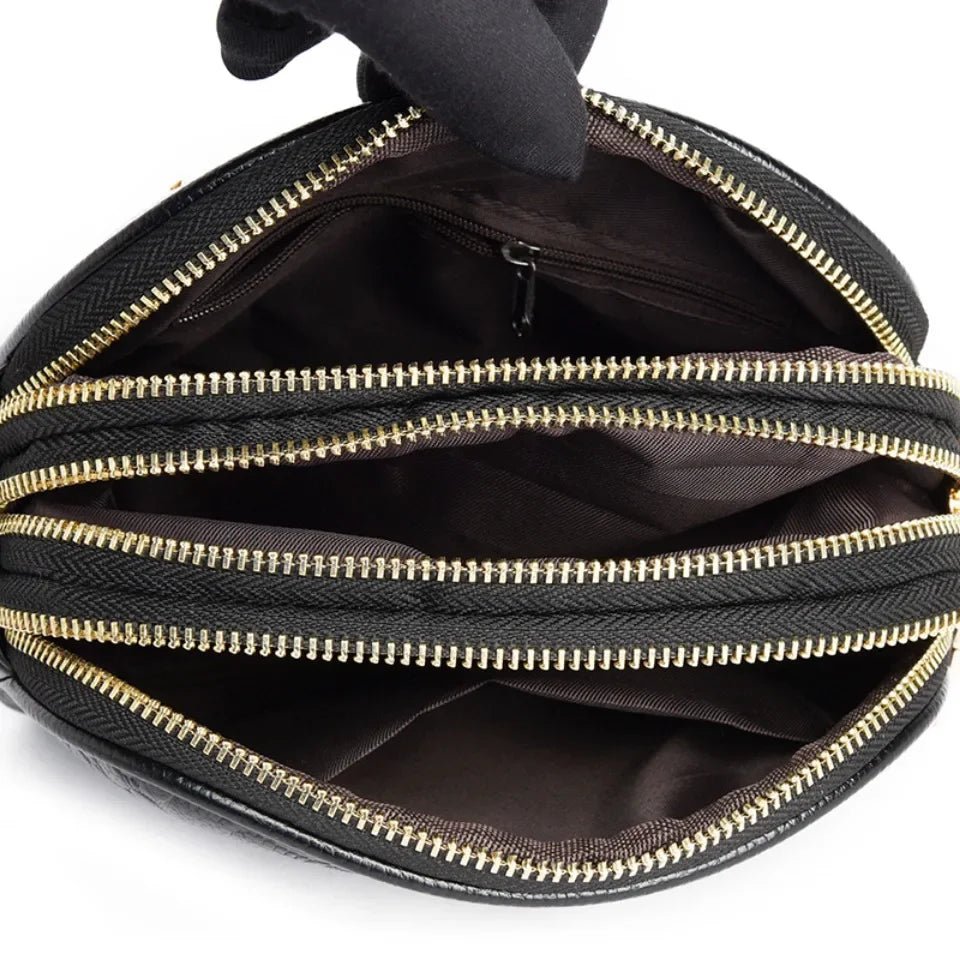 SaneShoppe-Luxury Crocodile PU Leather Women's CrossBody Bag with Zipper Pockets