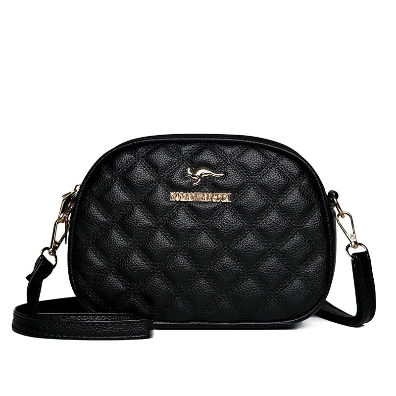 SaneShoppe-Luxury Crocodile PU Leather Women's CrossBody Bag with Zipper Pockets