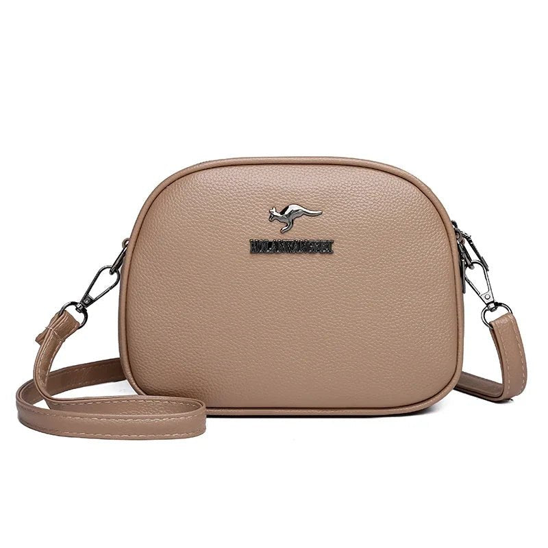SaneShoppe-Luxury Crocodile PU Leather Women's CrossBody Bag with Zipper Pockets