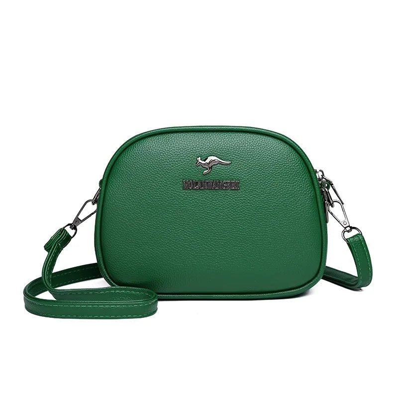 SaneShoppe-Luxury Crocodile PU Leather Women's CrossBody Bag with Zipper Pockets