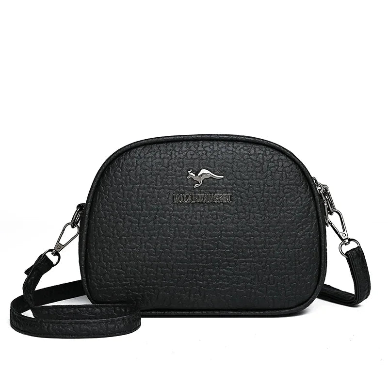 SaneShoppe-Luxury Crocodile PU Leather Women's CrossBody Bag with Zipper Pockets