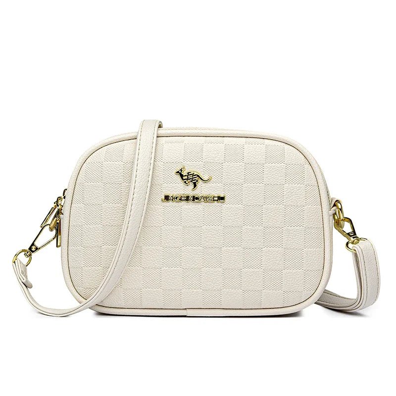 SaneShoppe-Luxury Crocodile PU Leather Women's CrossBody Bag with Zipper Pockets