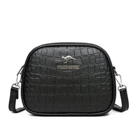 SaneShoppe-Luxury Crocodile PU Leather Women's CrossBody Bag with Zipper Pockets