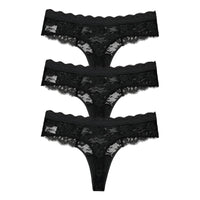 SaneShoppe - 3 PCS / Set S - XL Women Sexy Panties G - string Lace Lingerie Bikini