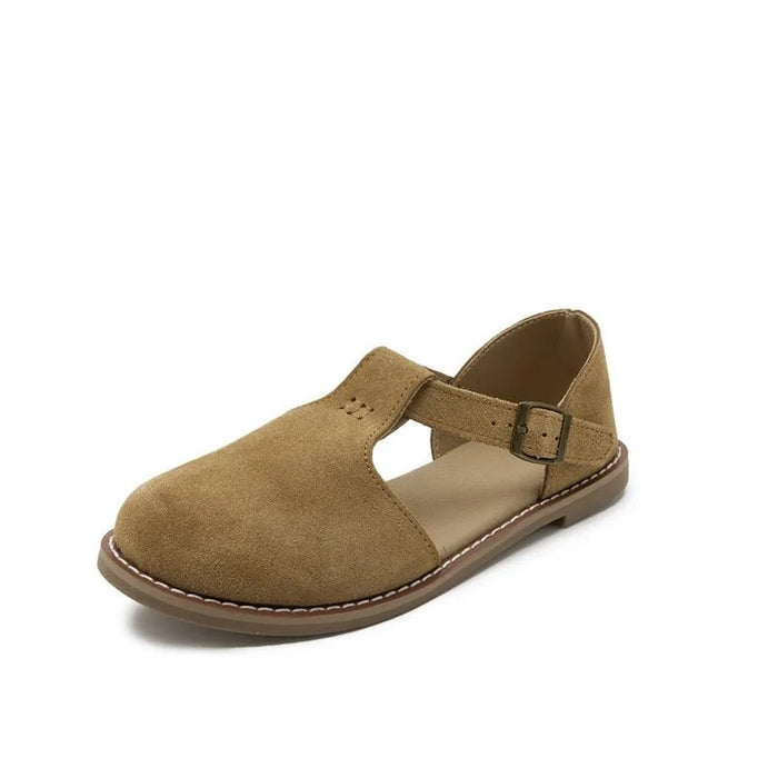 SaneShoppe-Stylish Genuine Leather Hollow Roman Sandals for Women