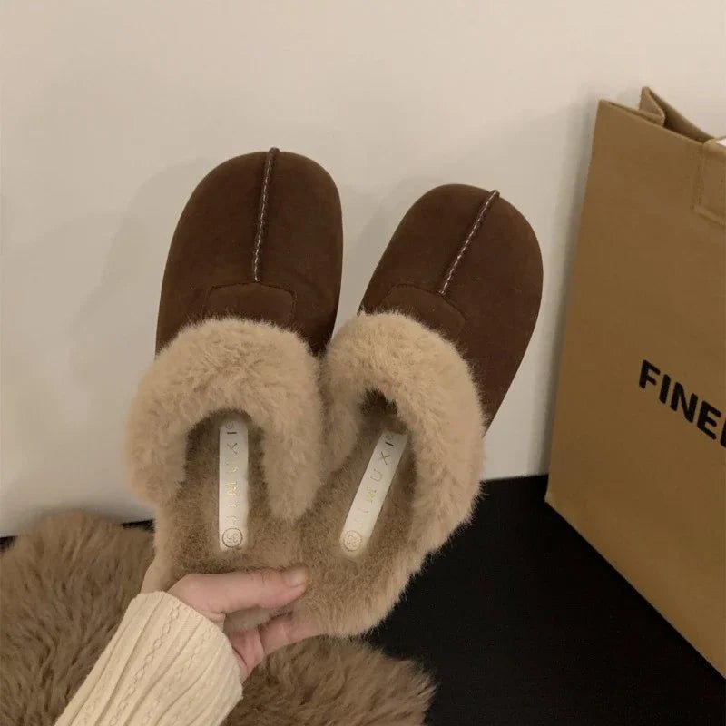 SaneShoppe-AJGS Natural Wool Grass Slippers Australian Sheepskin Women's Home Shoes