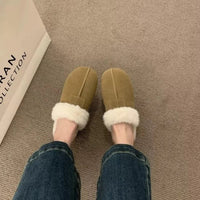 SaneShoppe-AJGS Natural Wool Grass Slippers Australian Sheepskin Women's Home Shoes