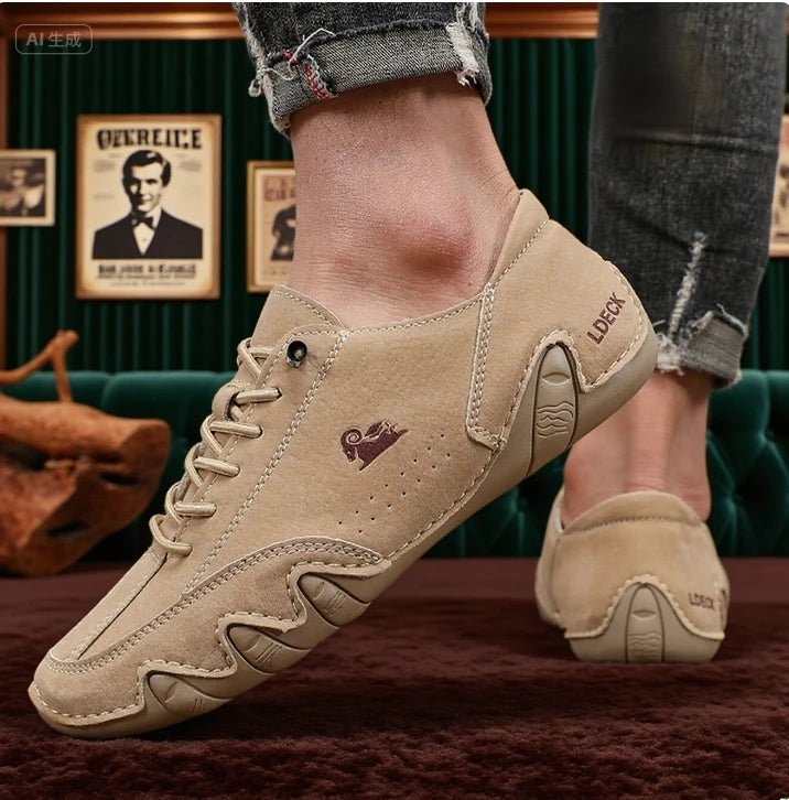 SaneShoppe-Men's Lightweight Fashion Ankle Boots for Casual Walking and Driving