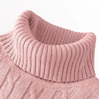 SaneShoppe-Men's Casual Turtleneck Knitted Sweater - Lightweight Ribbed Pullover for Autumn